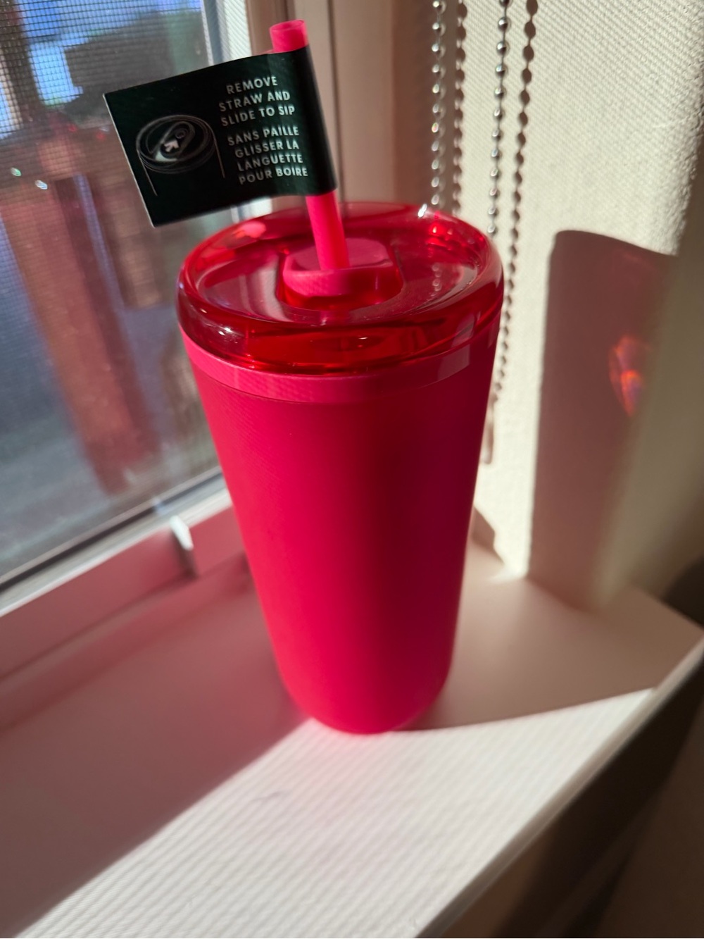 Starbucks Hot Pink tumbler - Picture 2 of 3